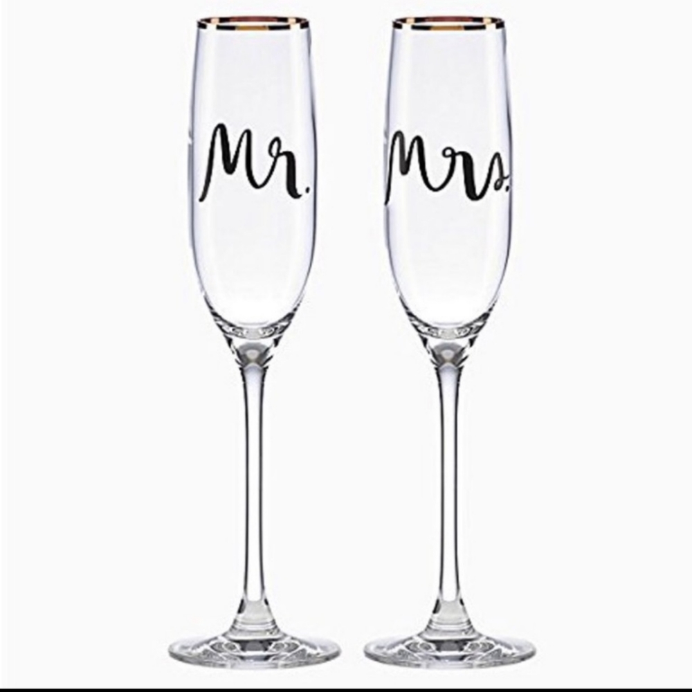 Kate Spade Champagne Flutes